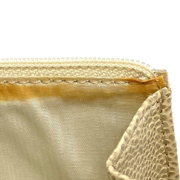 CHANEL A13228 CC Zip Around Long wallet Long Wallet Caviar Leather Beige - Picture 12 of 16